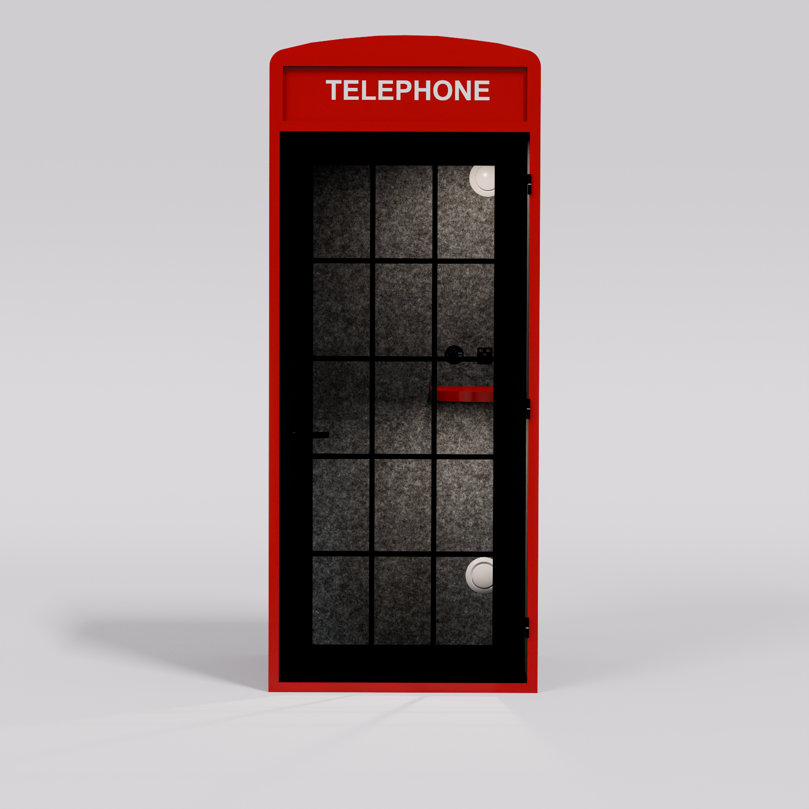 London-Inspired Office Phone Booth