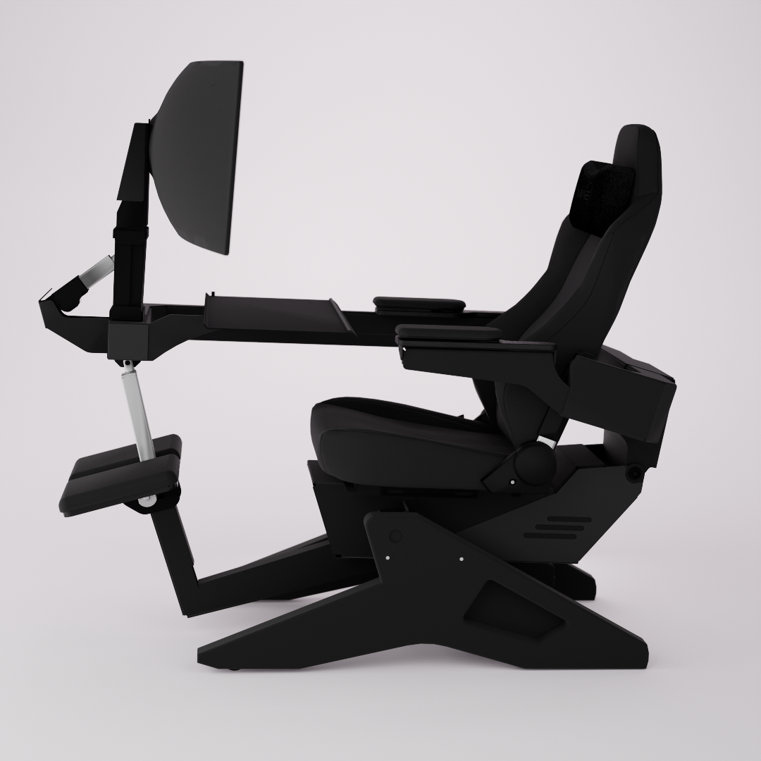 Emperor S2 zero-gravity ergonomic workstation left side