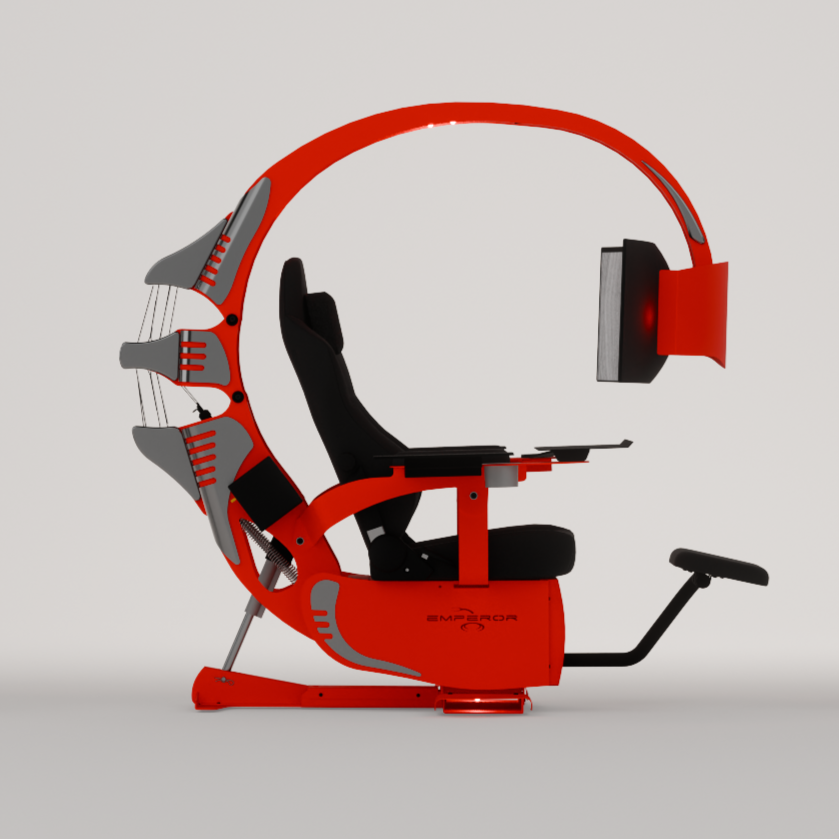A futuristic customized scorpion chair