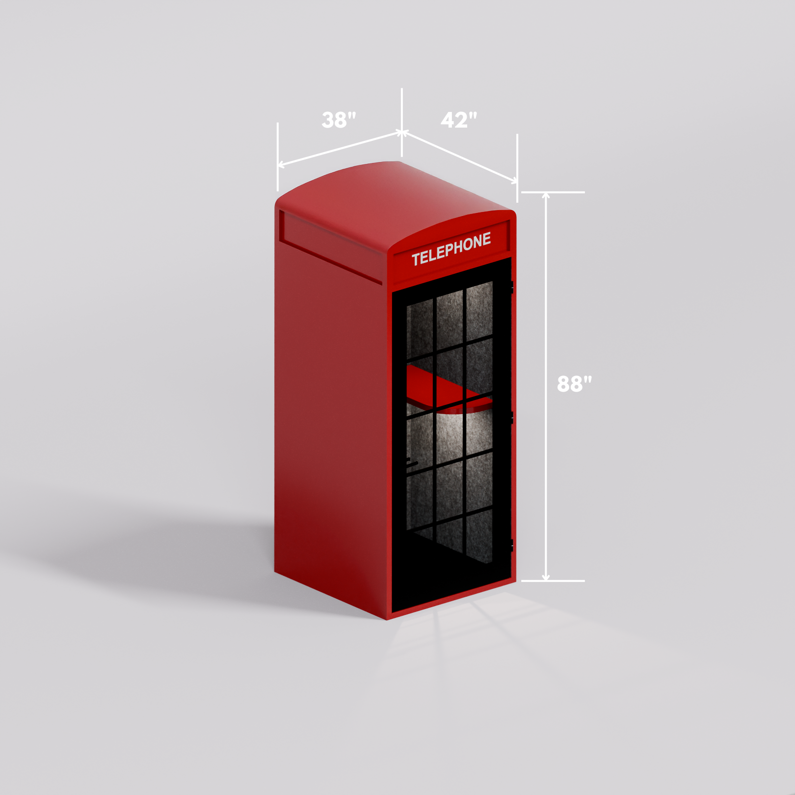 Cabine acoustique inspirée de Londres
